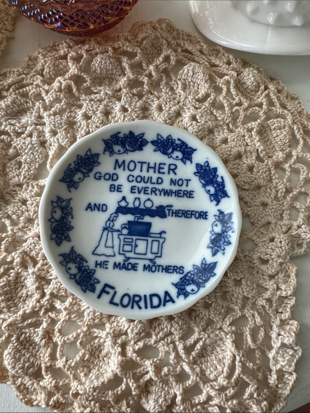 Ceramic Dish - Blue and White
